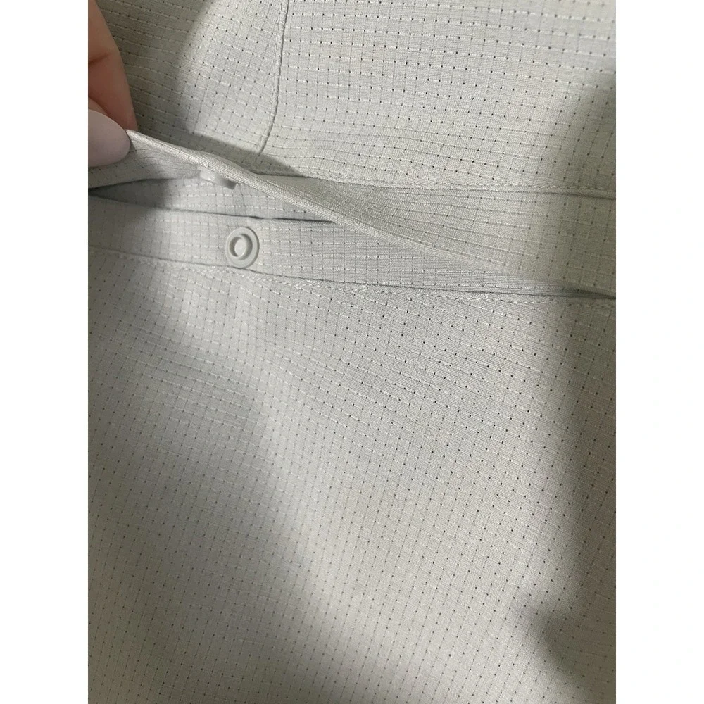 Lululemon Commission Casual Ventlight Mesh Pants Mens Size 34 Light Grey